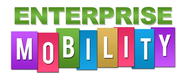 Enterprise Mobility Professional kleurrijke — Stockfoto