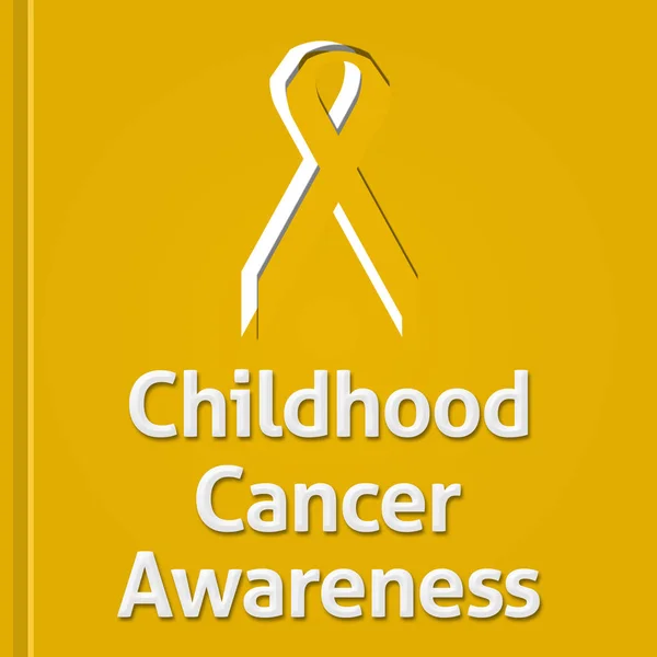 Childhood Cancer Awareness Yellow Solid Gradient — Stock Photo, Image