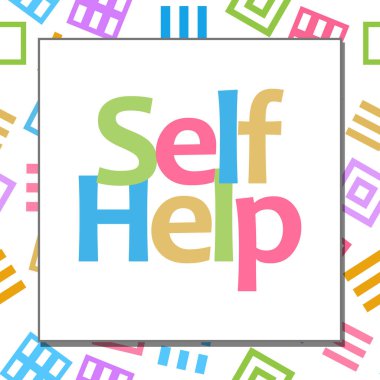Kendi kendine yardım renkli arka plan 