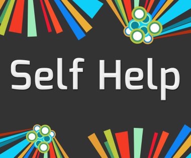 Kendi kendine yardım koyu renkli öğeleri 