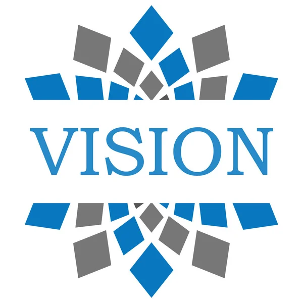 Vision Blue Grey Square Circular — Stock Photo, Image