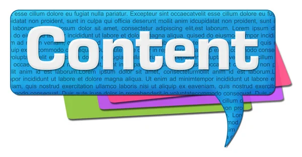 Content Text Texture Colorful Comment Symbols — Stock Photo, Image