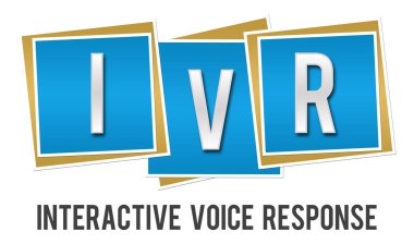 IVR - etkileşimli sesli yanıt mavi blok 