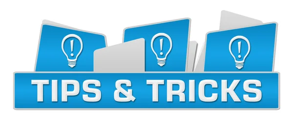 Tips And Tricks Bulbs On Top Blue — Stock Photo, Image