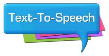 TTS - Text-To-Speech Colorful Comment Symbols  clipart