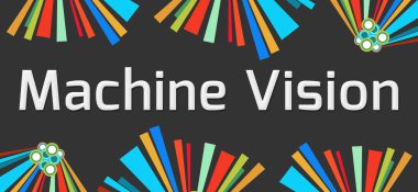 Makine vizyon koyu renkli elemanları 