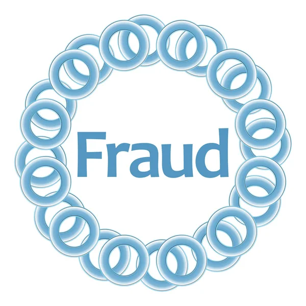 Fraude blauwe ringen circulaire — Stockfoto