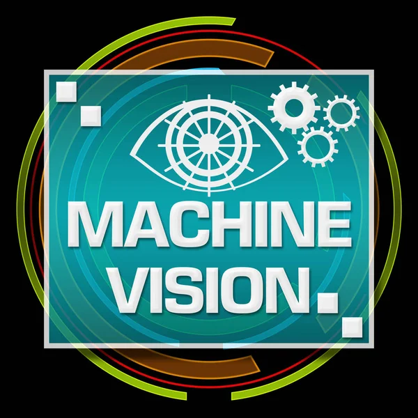 Machine Vision technologie kruh černá — Stock fotografie
