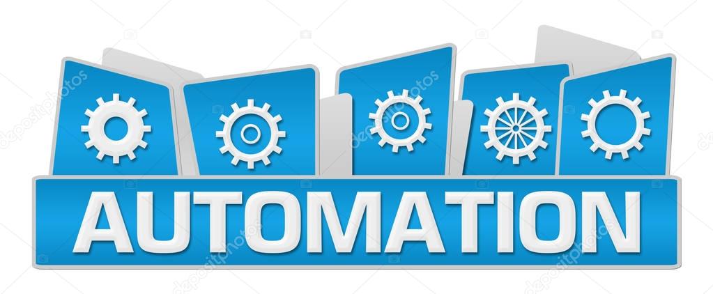 Automation Gears On Top Blue 