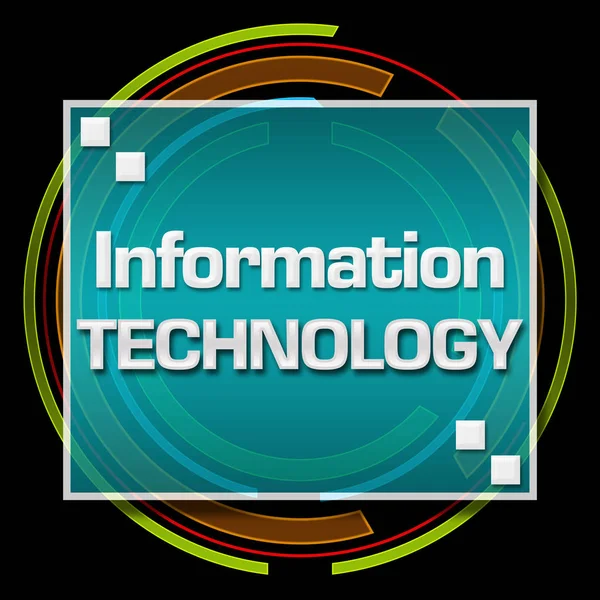Information Technology Dark Technology Circle — Stock Photo, Image