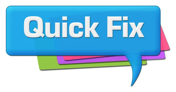 Quick Fix barevné komentář symboly — Stock fotografie