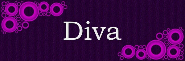 Diva lila rózsaszín gyűrű vízszintes — Stock Fotó