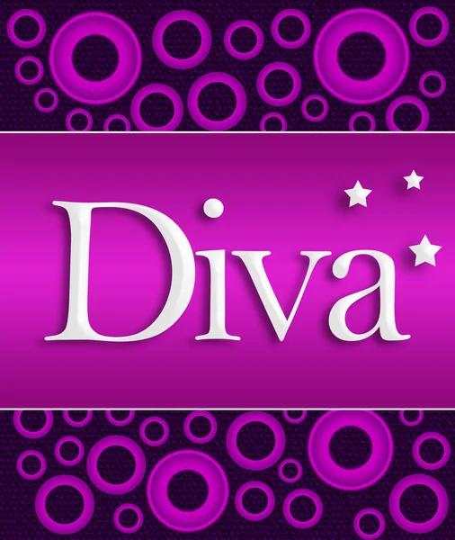 Diva 紫色粉红色戒指背景 — 图库照片
