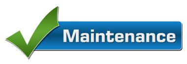 Bakım Tickmark mavi yatay 