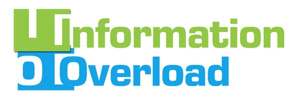 Інформація від перевантаження абстрактних зелений синіми смугами — стокове фото
