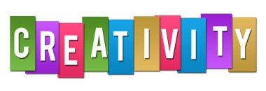 Yaratıcılık renkli çizgili 