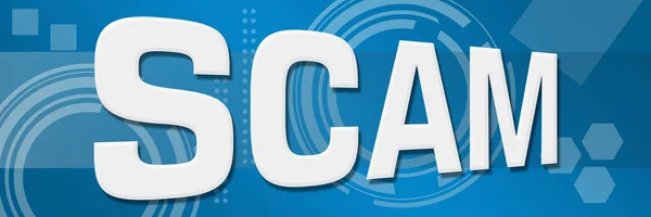 Scam Blue Technical Background — Stock Photo, Image