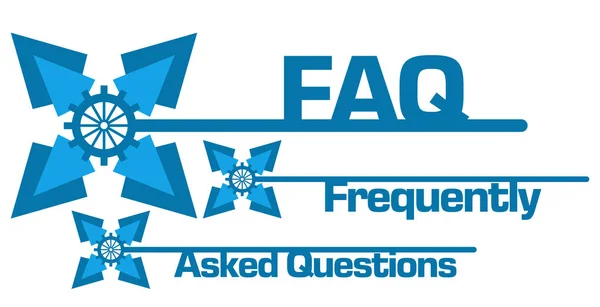 FAQ Abstract Blue Graphics — Stock Photo, Image