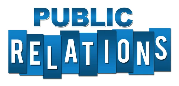 Public Relations profesjonalne niebieski — Zdjęcie stockowe