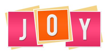 Joy, pembe turuncu bloklar 