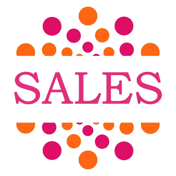 Sales Pink Orange Dots Circular