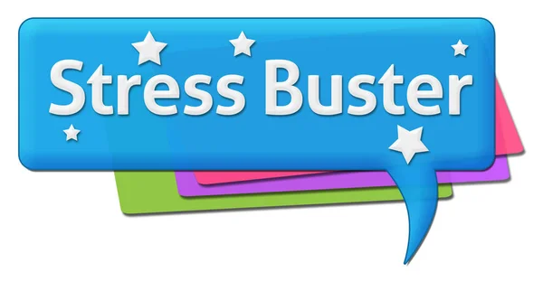 Stress-Buster buntes Kommentar-Symbol — Stockfoto