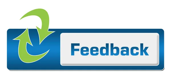 Feedback Button Style With Symbol — Stock Photo, Image