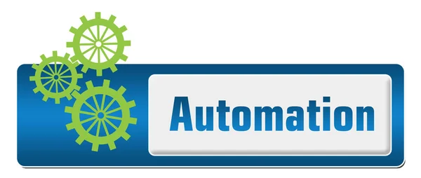 Estilo de botão de automação com símbolo — Fotografia de Stock