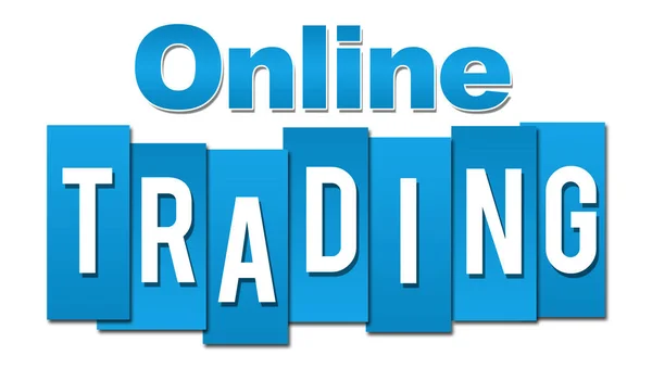Online Trading Professional Blue — Stok Foto