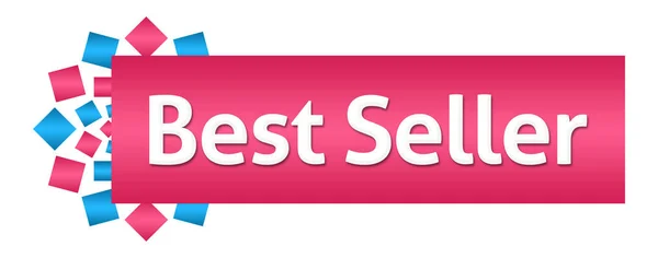 Bestseller rosa blaue Quadrate kreisförmig horizontal — Stockfoto