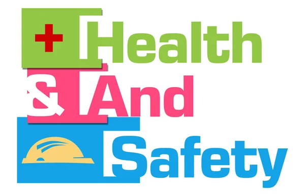 Salud y seguridad Resumen Rayas coloridas —  Fotos de Stock