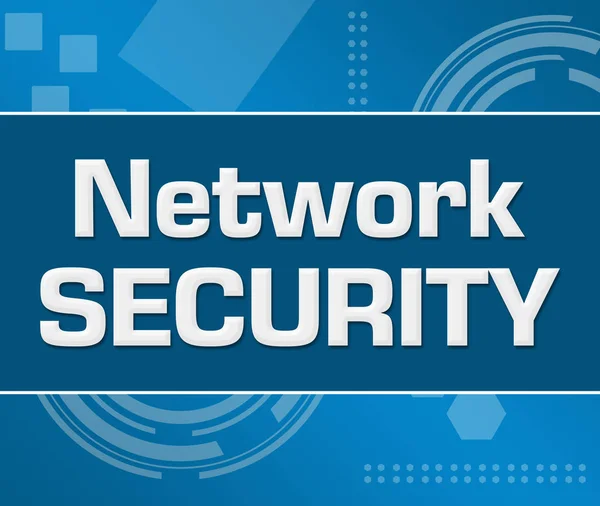 ネットワーク セキュリティの抽象的な青色の背景 — ストック写真