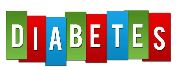 Diabetes barevné pruhy — Stock fotografie