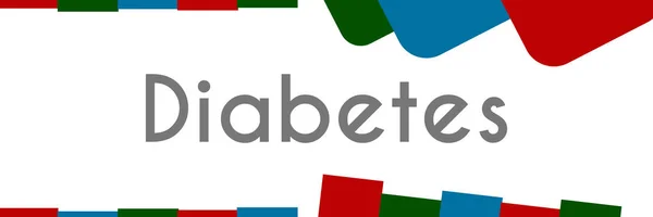 Diabetes Resumen Formas coloridas — Foto de Stock
