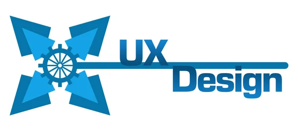 Grafica astratta blu UX Design — Foto Stock
