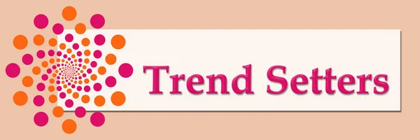Turuncu Beyaz yatay Trend pembe — Stok fotoğraf