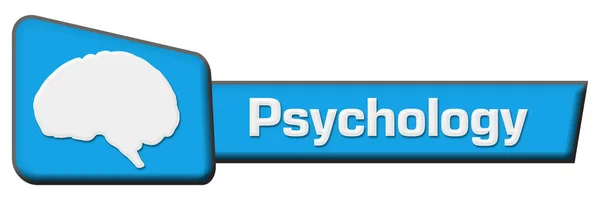 Psychology Blue Triangle Horizontal — Stock Photo, Image