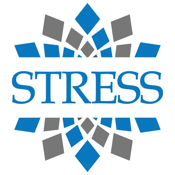 Estrés Azul Gris Fondo Circular — Foto de Stock