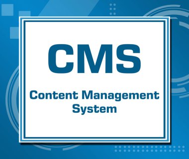CMS teknik mavi arka plan Meydanı 
