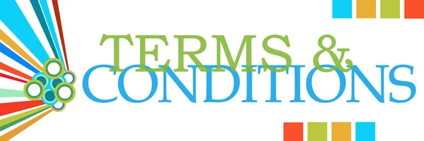 Terms And Conditions Colorful Element — Stock Photo, Image