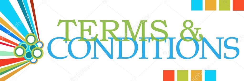 Terms And Conditions Colorful Element 