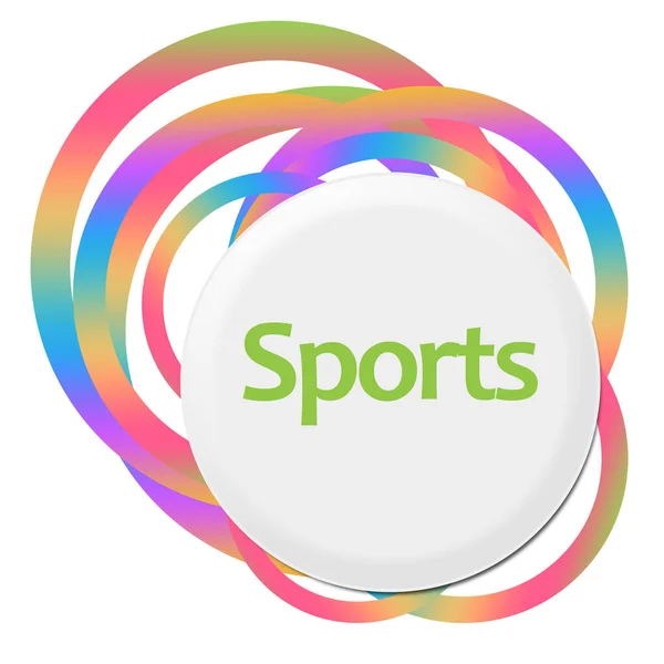 Anéis coloridos aleatórios dos esportes — Fotografia de Stock