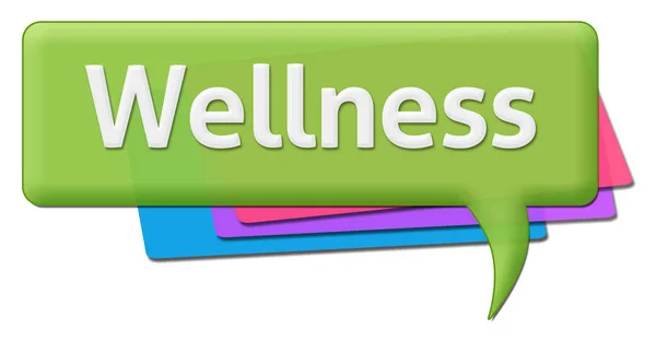Wellness zöld színes megjegyzést szimbólum — Stock Fotó