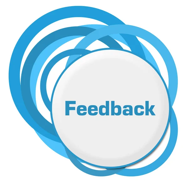 Feedback Random Blue Rings — Stock Photo, Image