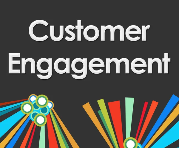 Customer Engagement Dark Colorful Elements