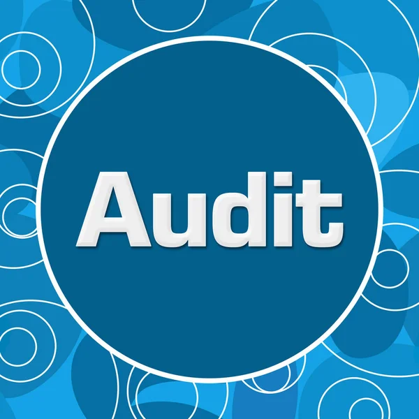 Auditu modrý kruh náhodné kruhy — Stock fotografie