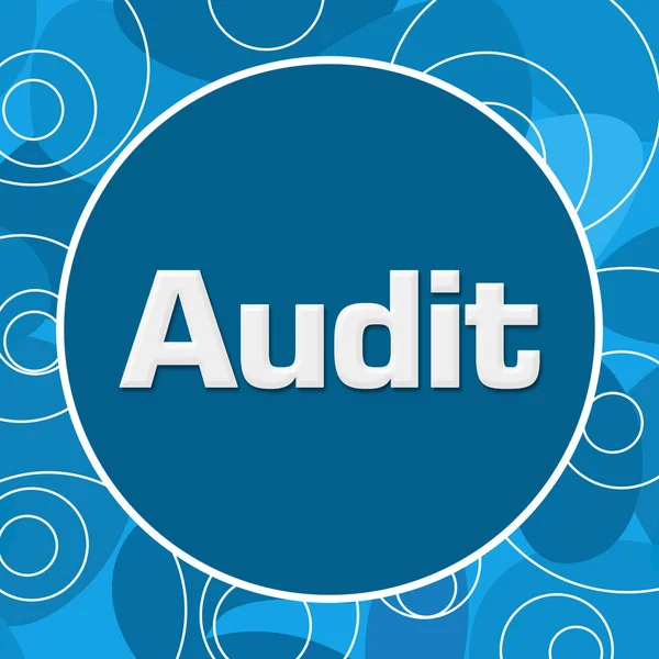 Audit Blue Random Rings Circle — Stock Photo, Image