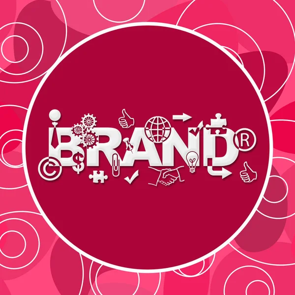 Marka pembe rasgele daire 