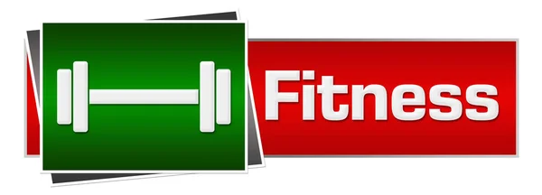 Czerwony fitness Zielona pozioma — Zdjęcie stockowe