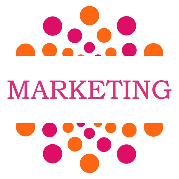 Marketing Pink Orange Dots Circular